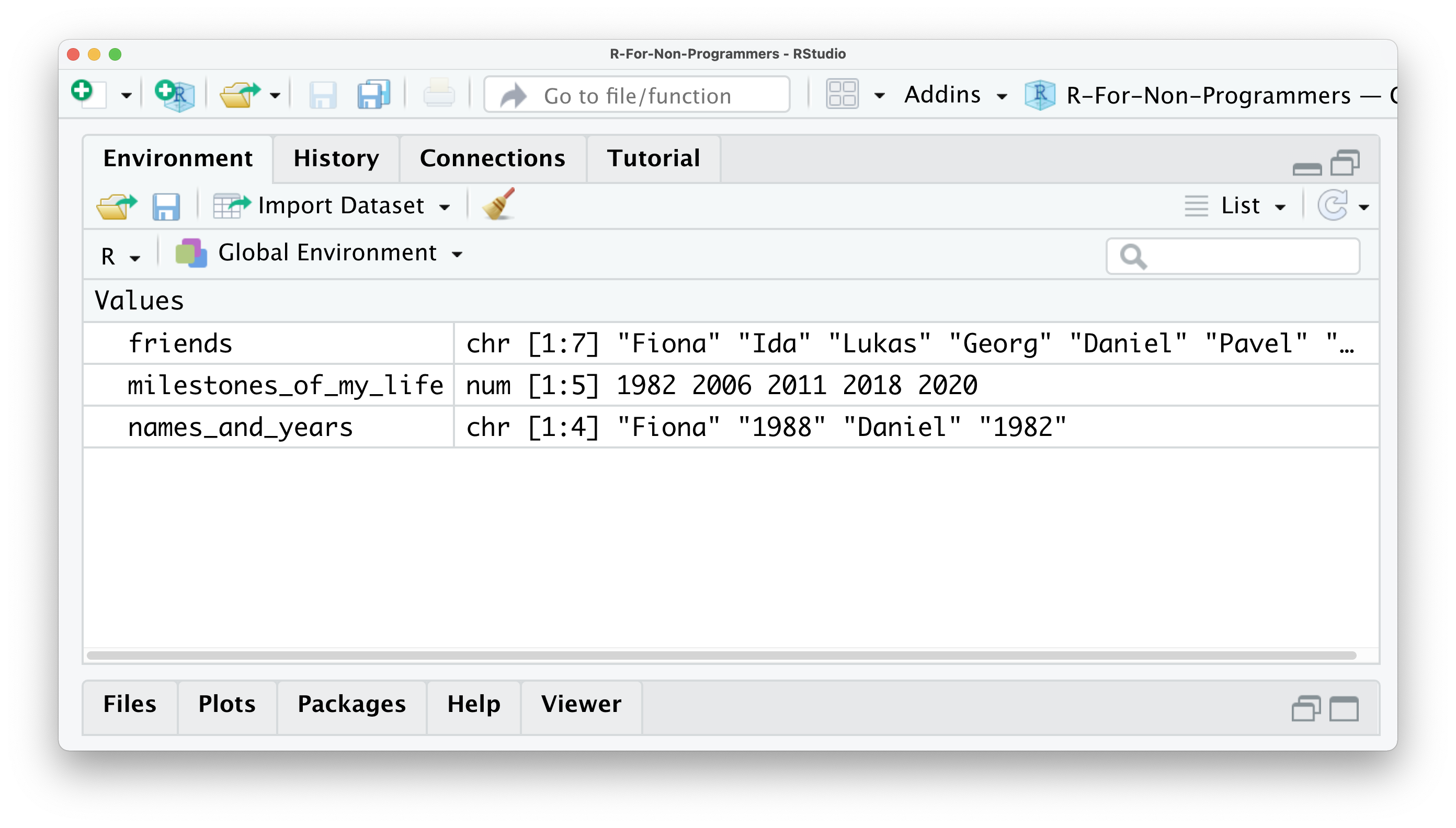 5 R Basics The Very Fundamentals R For Non Programmers A Guide For