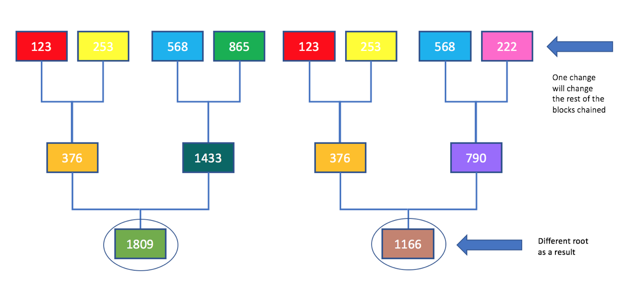 How Merkle trees function