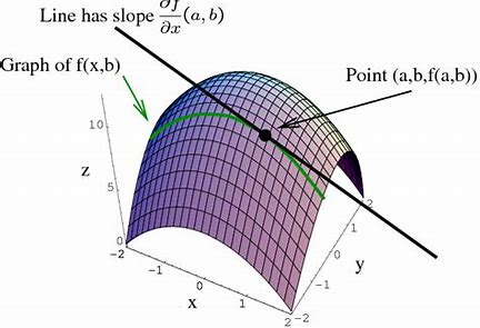 Illustration of partial derivative