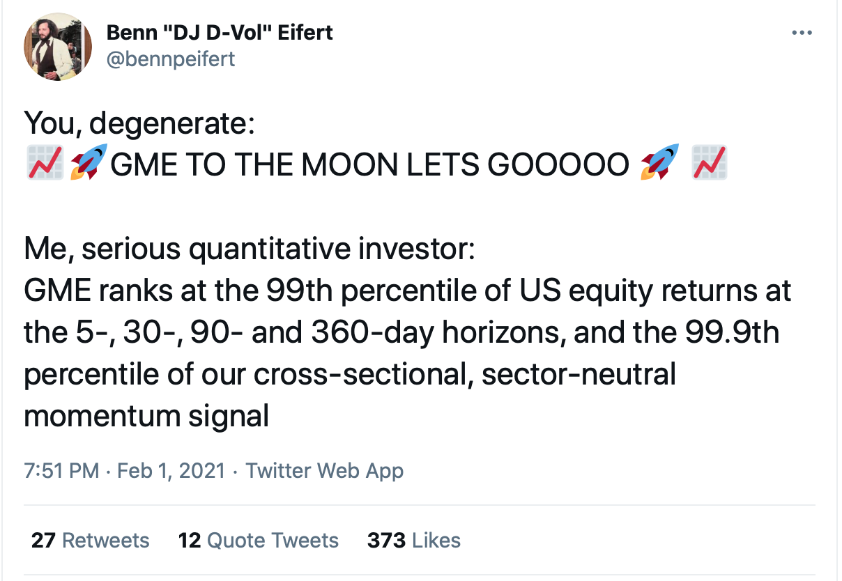 Momentum and reversals are capturing well-known dynamics in financial markets even if the language academics and quant investors use sounds a bit... different.