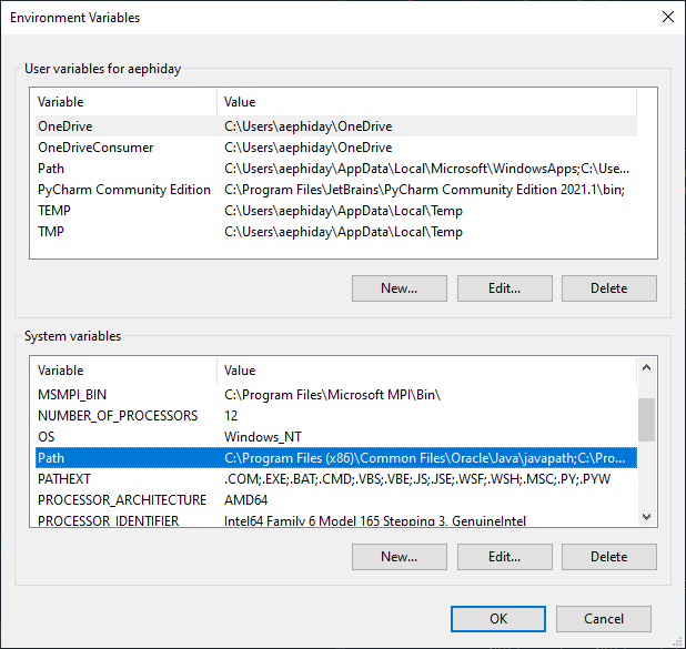 Environment Variables