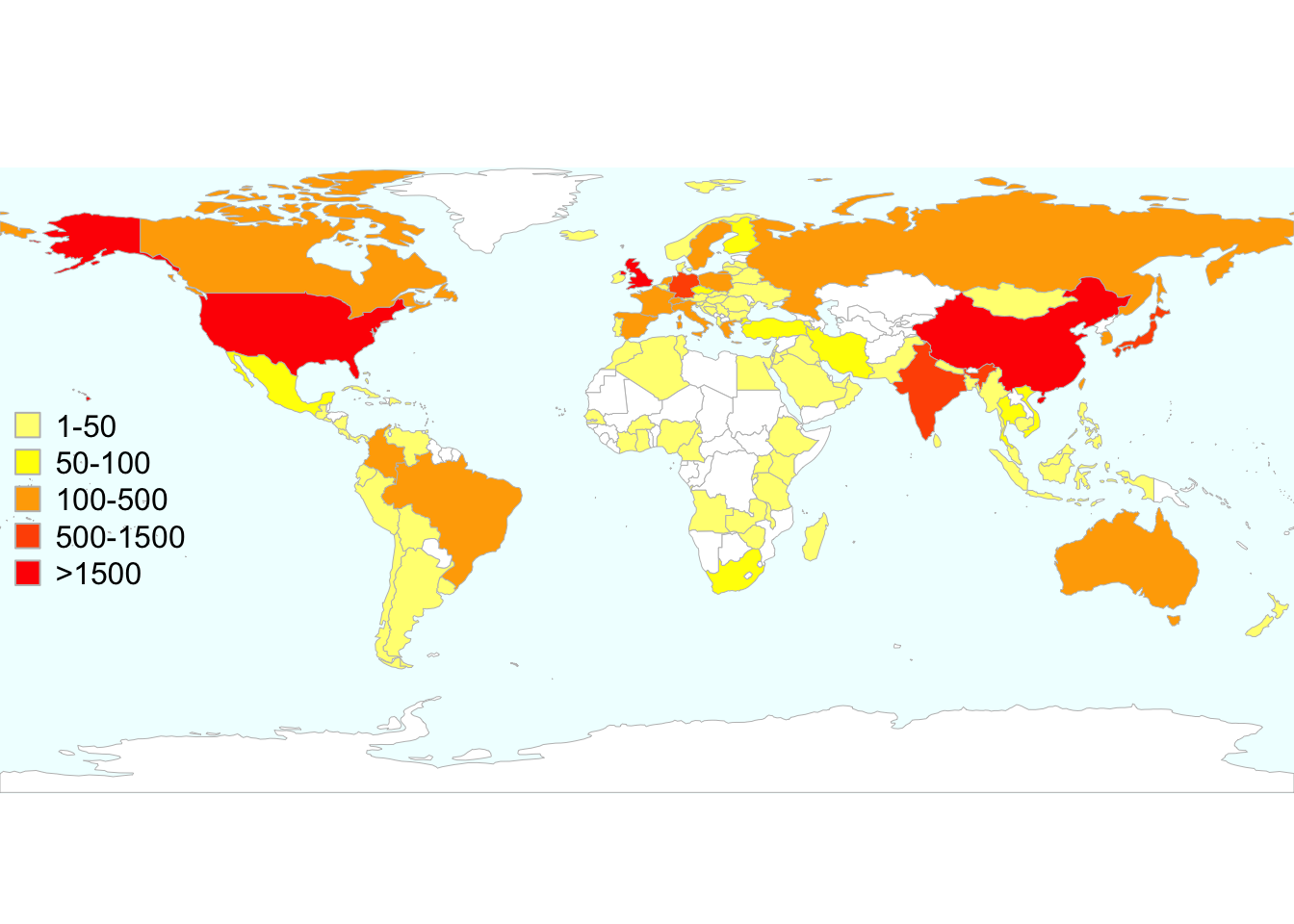 Total number of downloads of the **dosresmeta** R package worldwide from the RStudio CRAN mirror September 2013 - December 2017.