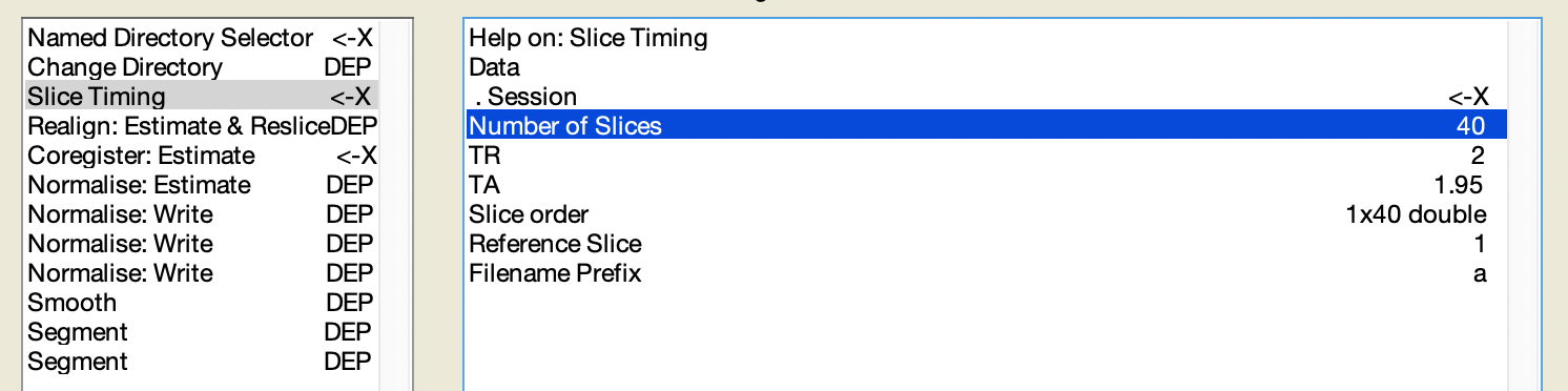 Batch Editor 中的 `Slice Timing`.