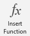 The Insert Function ribbon is depicted.