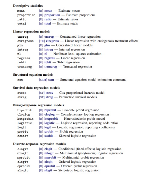 Non linear methods supporting the survey commands in STATA