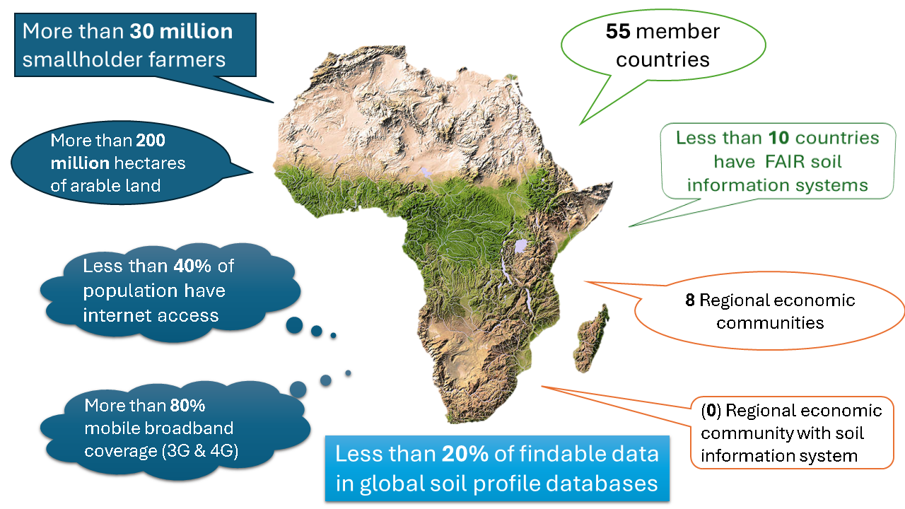 Africa facts for the case to build soil information systems