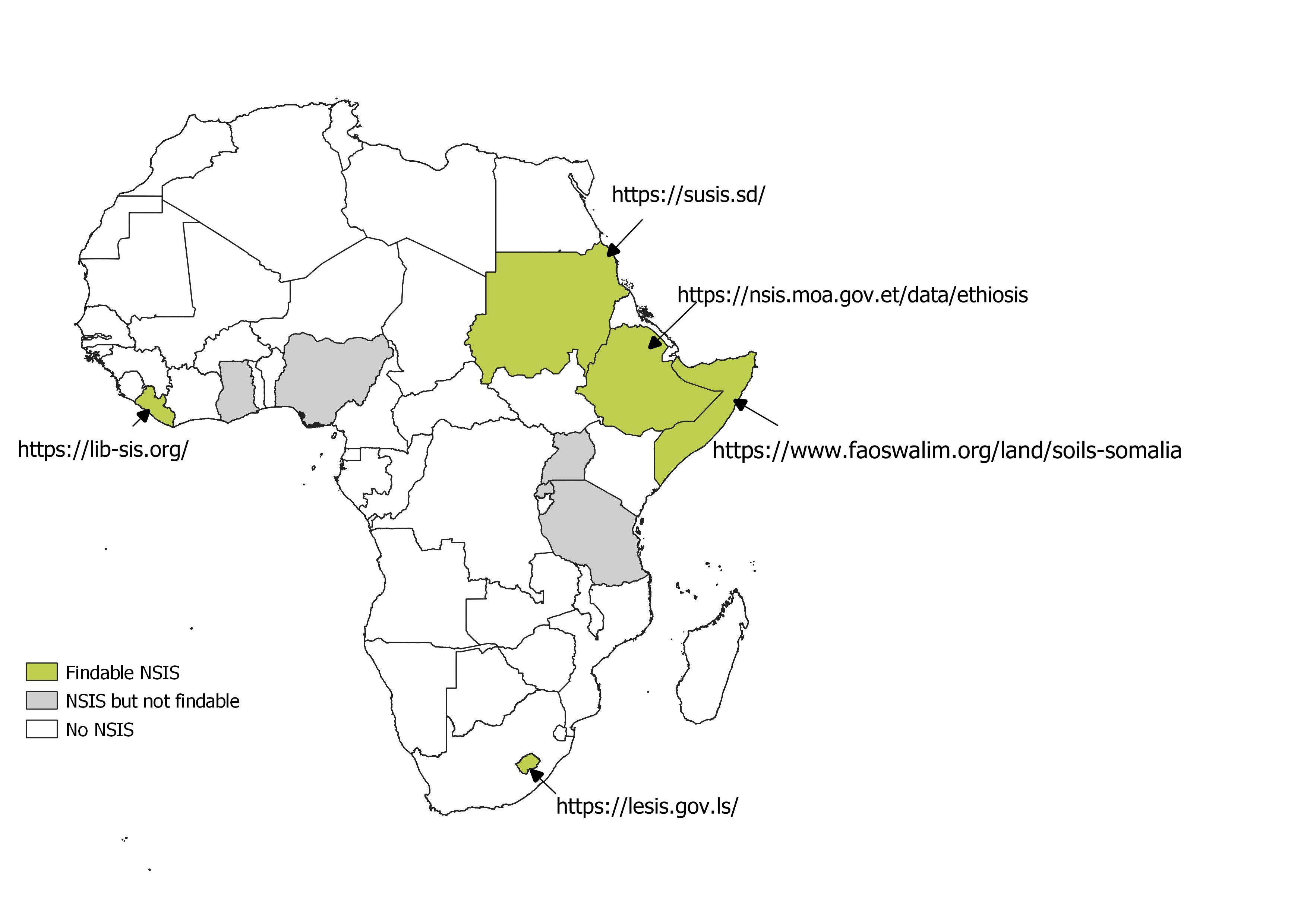 Soil profile data in Africa in April 2024