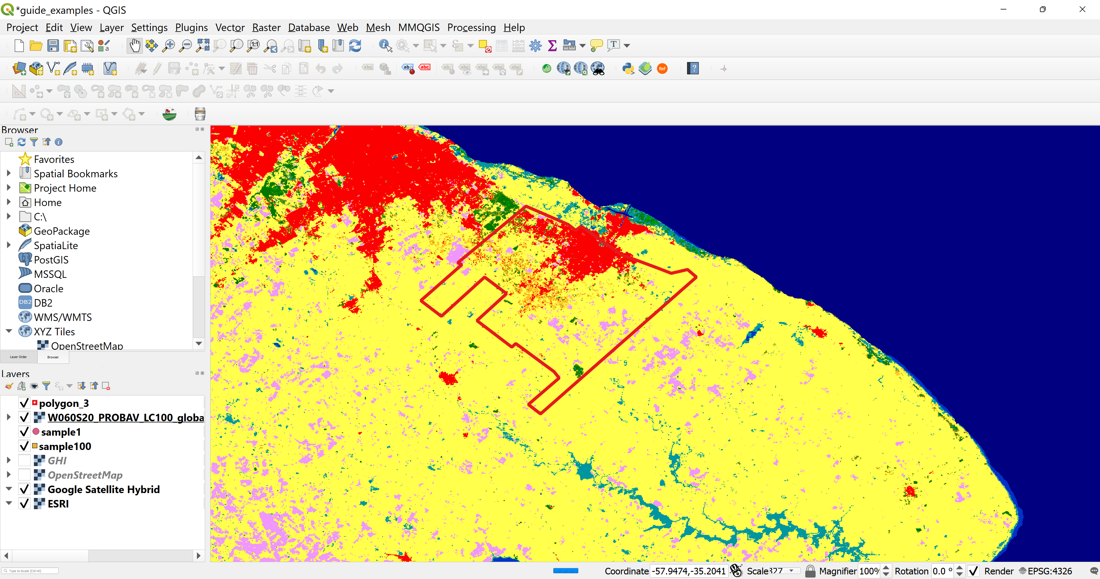 La Plata Land Use and Land Cover in QGIS