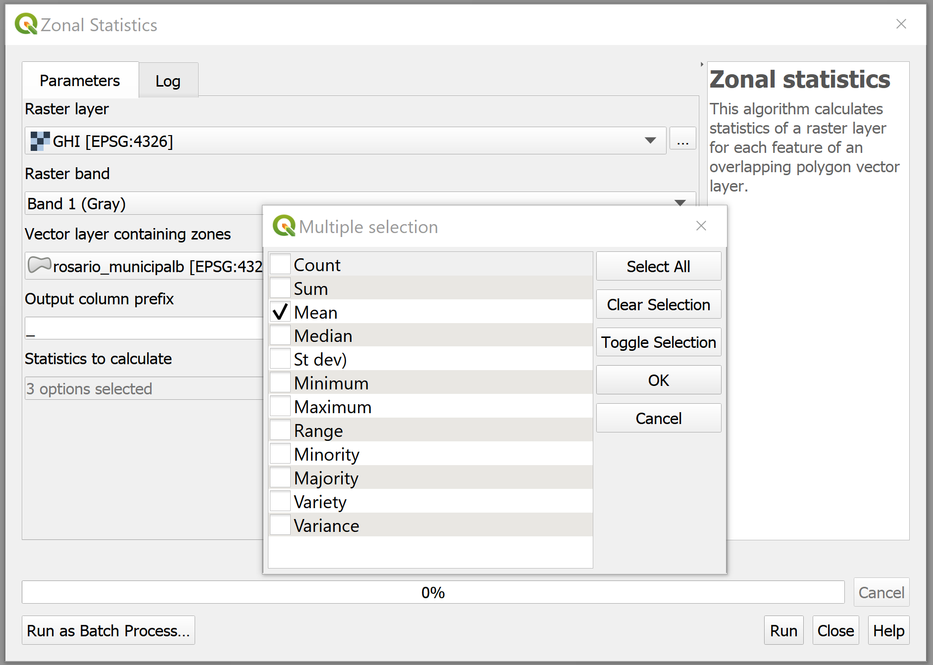 Zonal Statistics