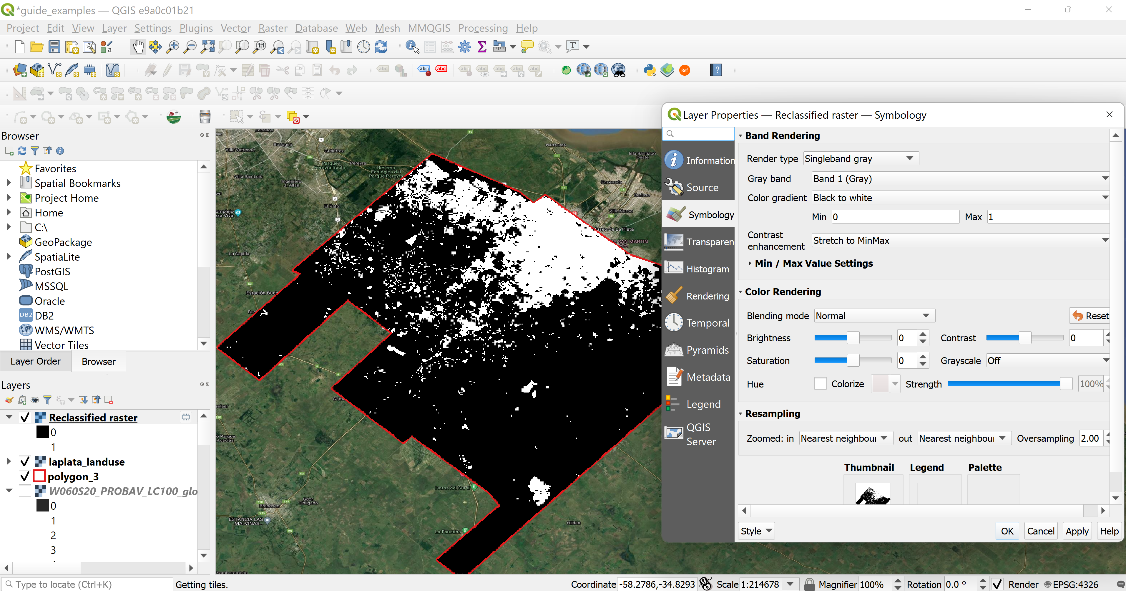 La Plata - Built Up and Non Built Up Area Classification