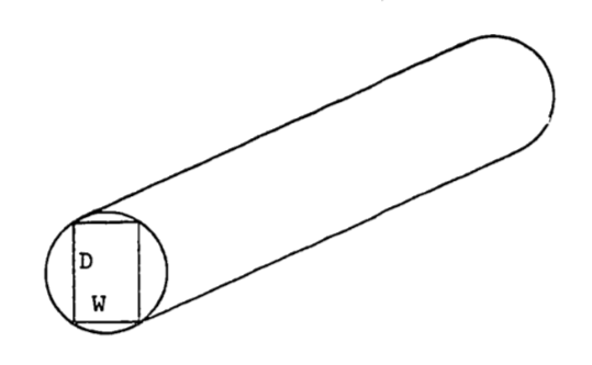 Rectangular beam cut from a log.