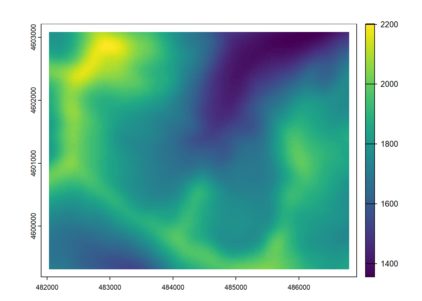 9x9 focal mean of elevation