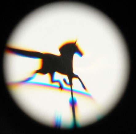 Chromatic and Spherical Aberrations of a Wind Vane through a Telescope