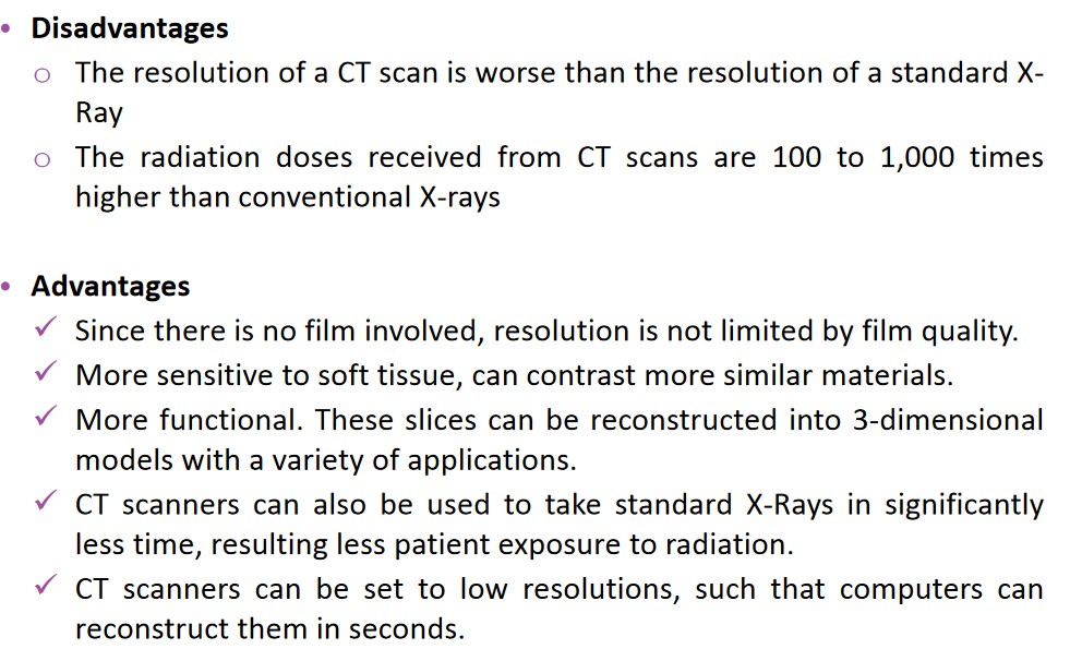 Disadvantages and Advantages of CT Scans