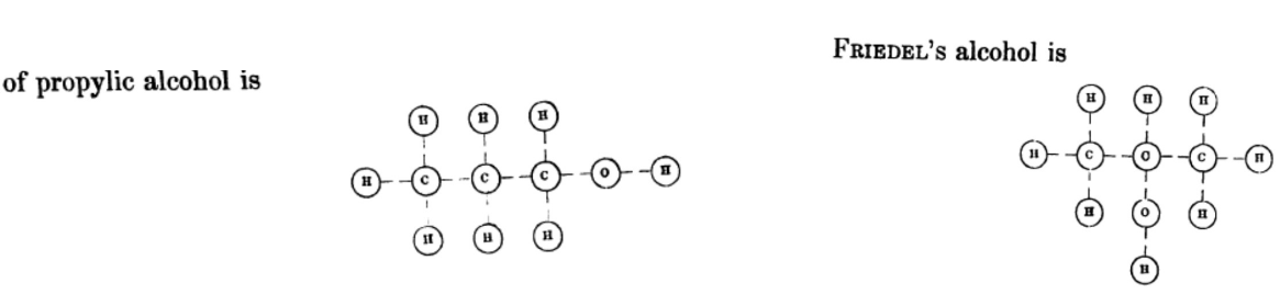 More of Alexander Crum Brown's Molecular Drawings