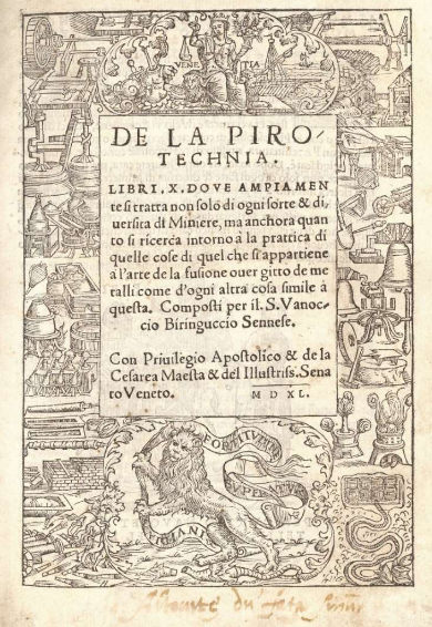 Biringuccio's *De la Pirotechnia*