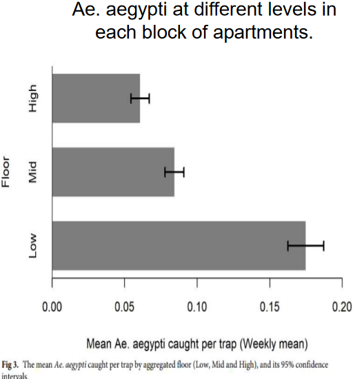 Distribution of *A. aegypti* Vectors per HDB Level