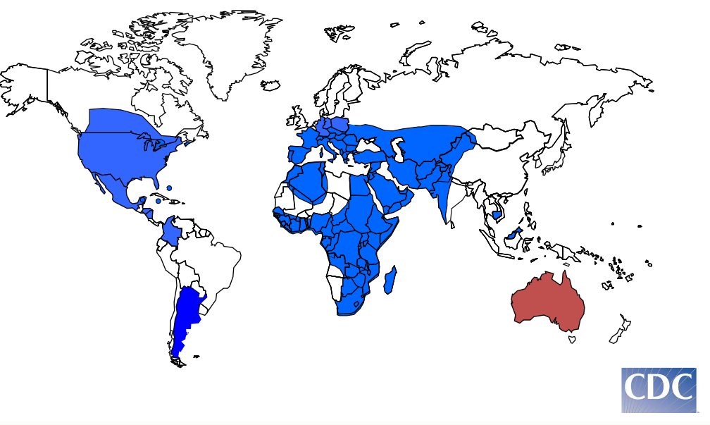 Demographics of the West Nile Virus as of 2006