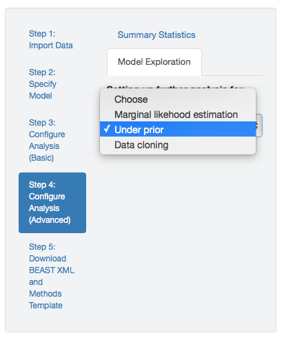 Set up an MCMC simulation to infer the joint prior probability distribution.