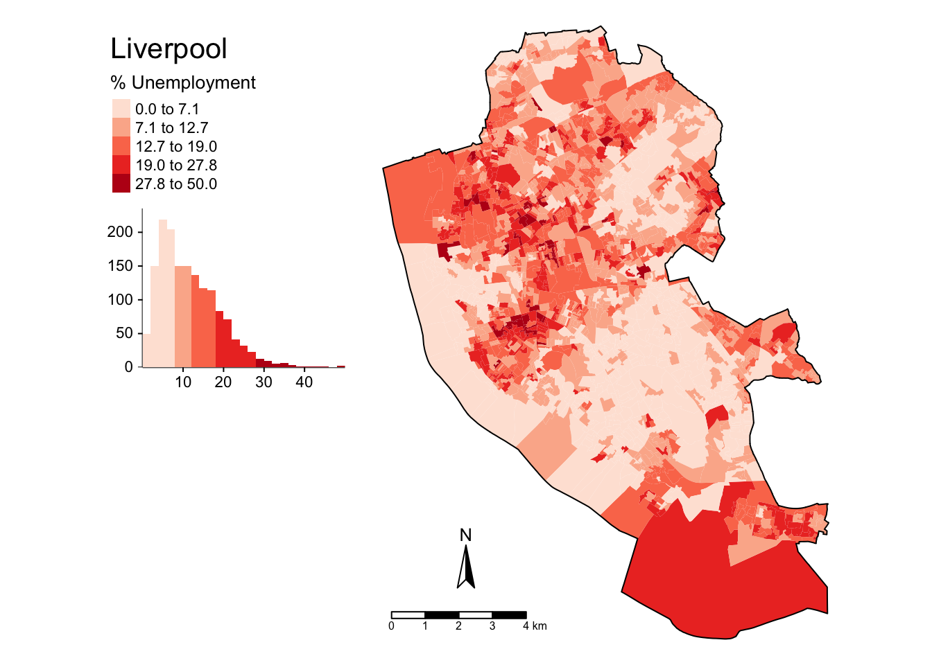 A refined choropleth map of `unmplyd`.