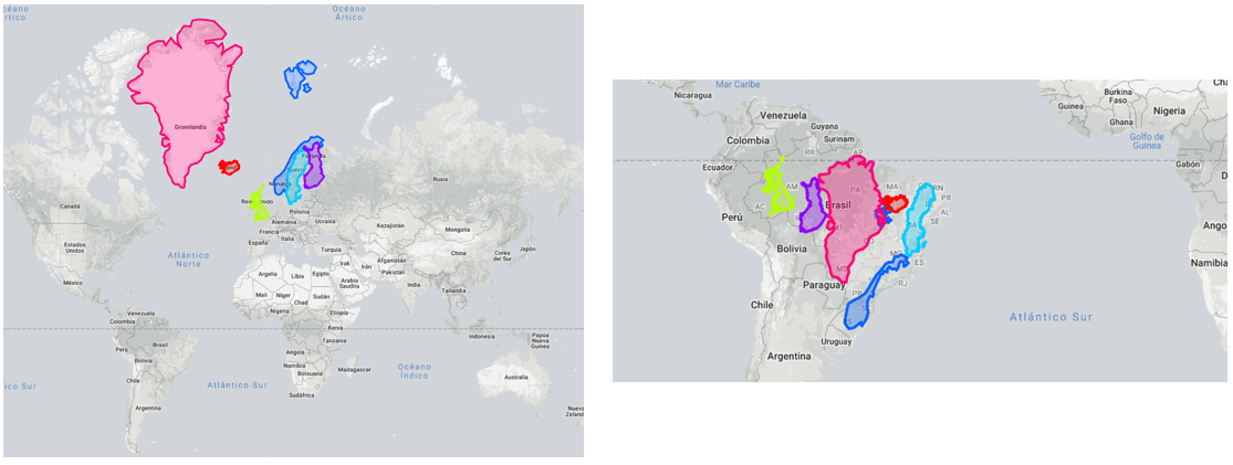 La proyección MERCATOR distorsiona nuestra percepción de los tamaños