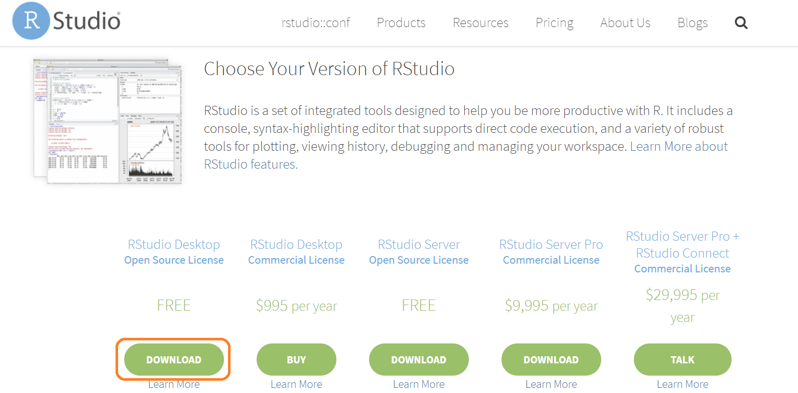 Descargar Rstudio