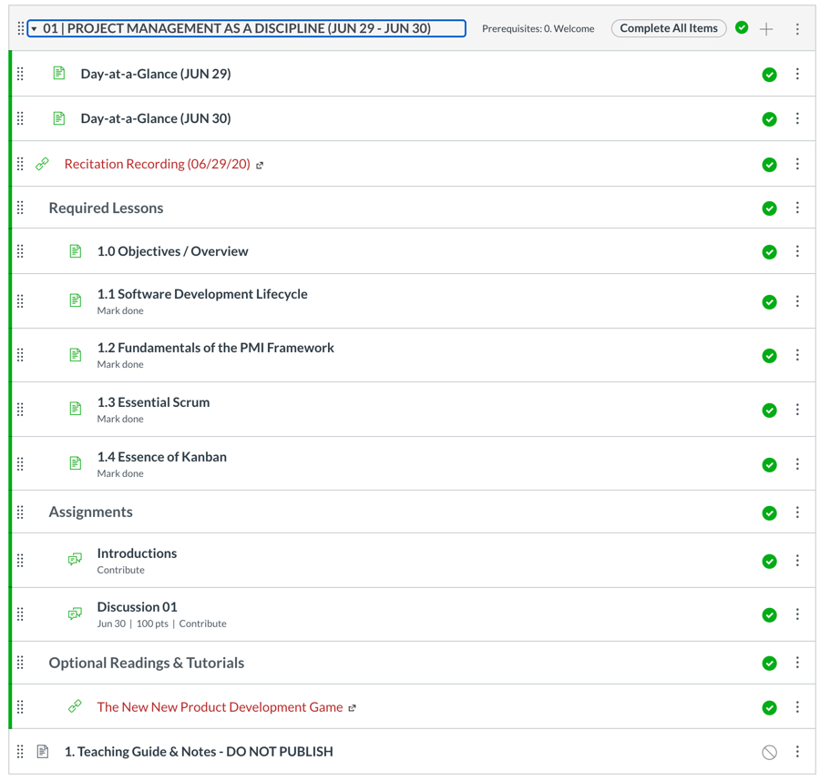 Example of Canvas Module