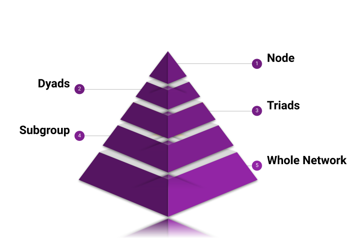 Levels of analysis in social networks.