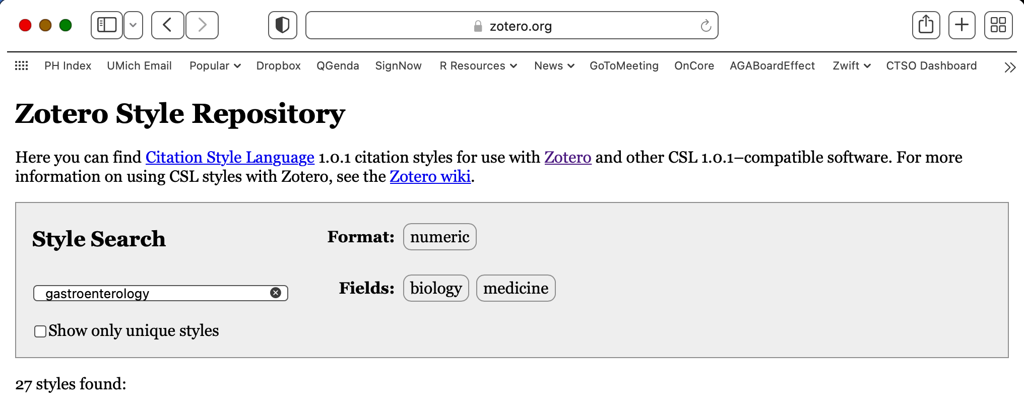 Zotero Search