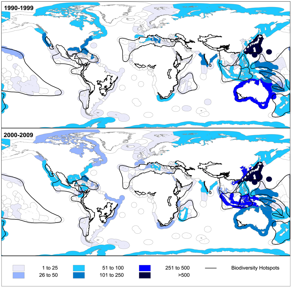 Figure 6.4: New Natural Products from Invertebrates by EEZ (doi:10.1371/journal.pone.0030580.g004)