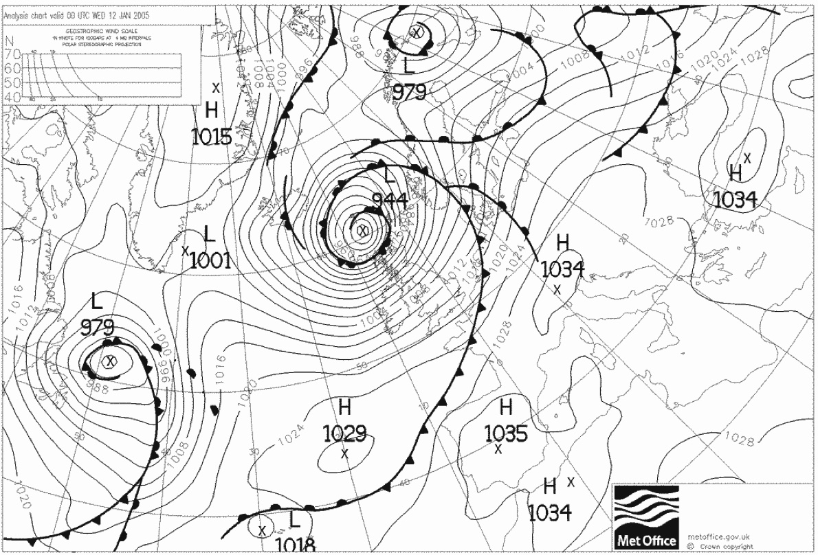 3.6 Synoptic charts | Notes on Sea Kayak Navigation and Tidal Planning