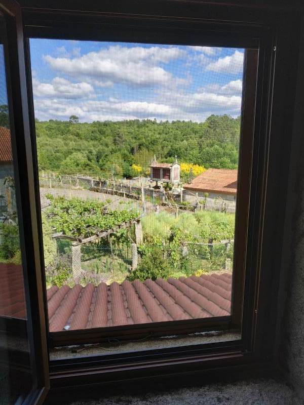 View from our window after the first day of walking the Camino.