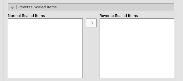 **Reverse Scaled Items**