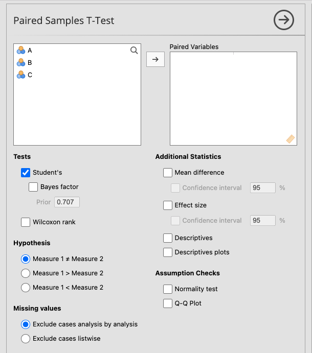 **Paired Samples T-Test**