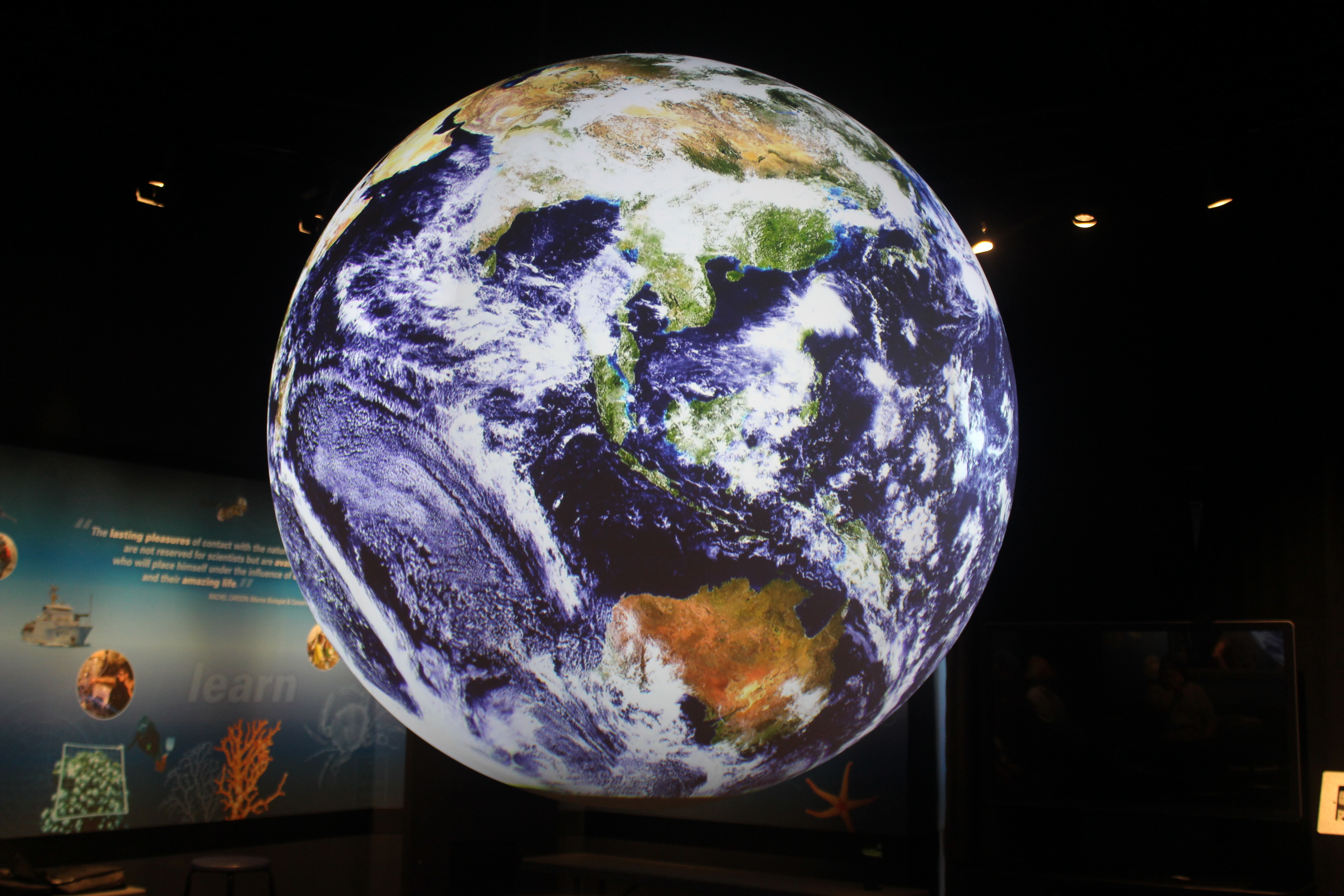 Science on a Sphere at NOAA (PC: Kennedy Lamb)