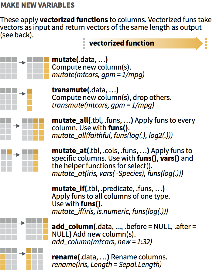 new variables