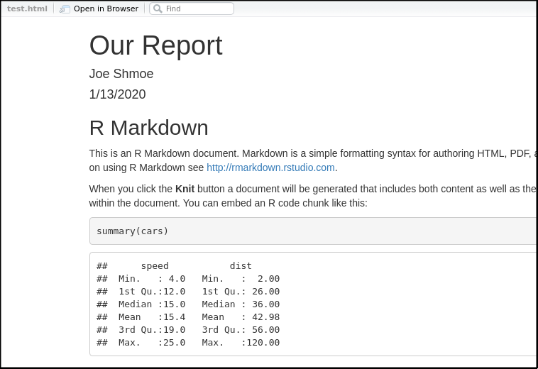 RMarkdown.