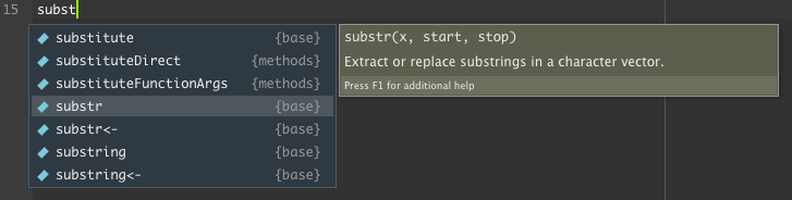 Auto-completar no RStudio para seleção de funções